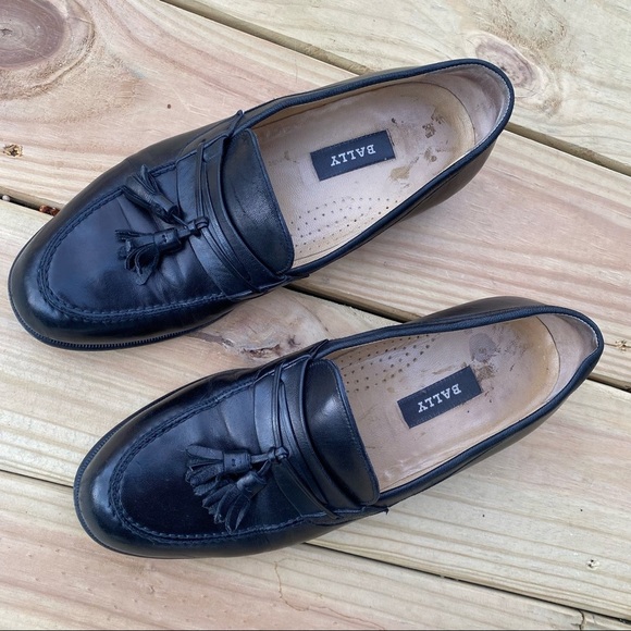 BALLY | Sarzano Black Leather Loafers 8 EEE (Wide) main image 5